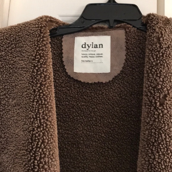 Sherpa lined, weathered suede like vest jacket M/L - Picture 2 of 5